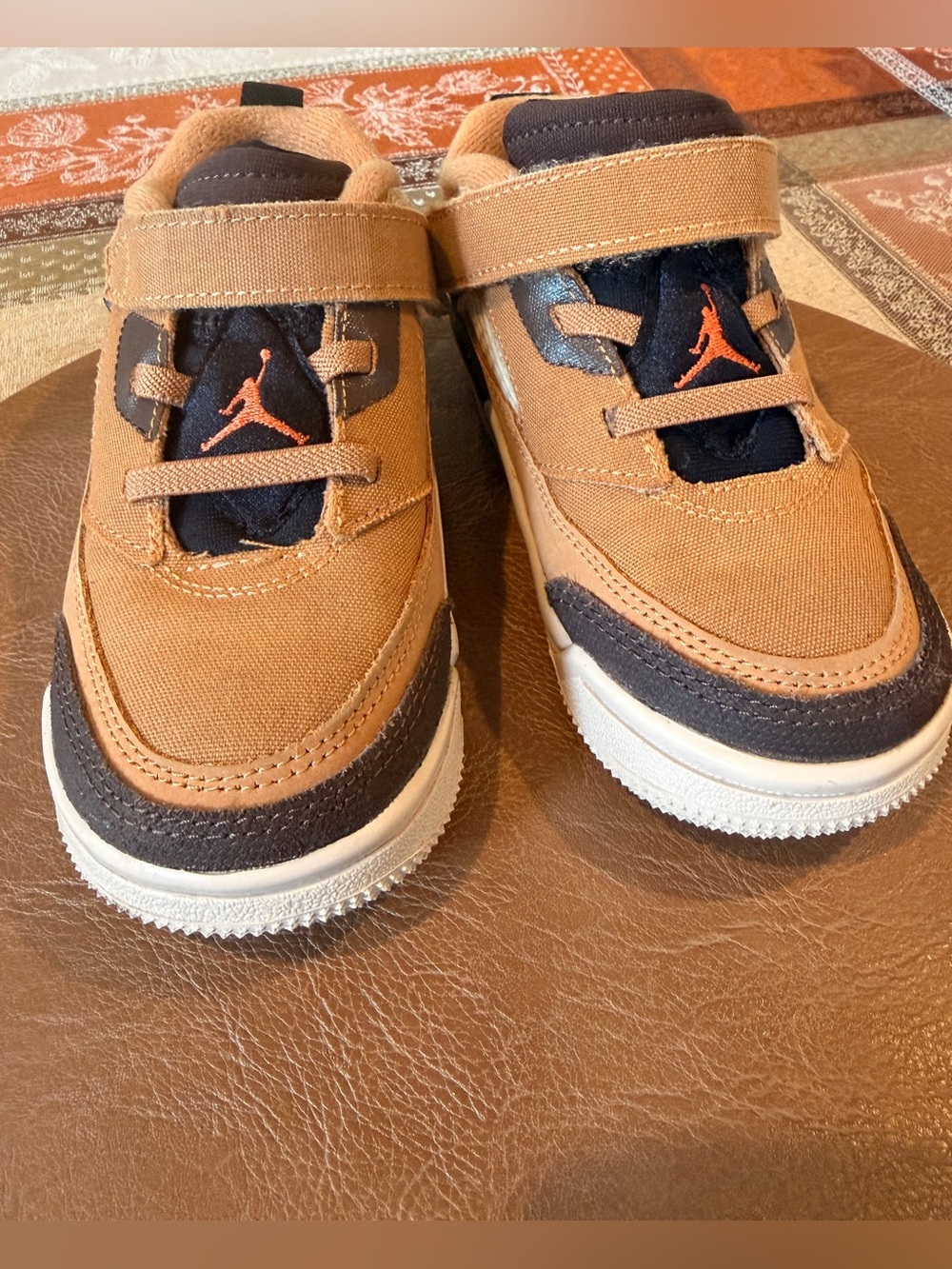 Kids Jordan Spizike Low TD 'Flax' (Style: FQ3952-202) size 9C